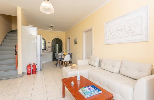 Lakka Villa | Katerina Walk to Beach, Sea Views, A/C