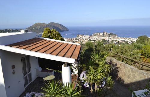Monte Gallina House | La Chiara panoramic and suggestive house with swimming pool in Lipari