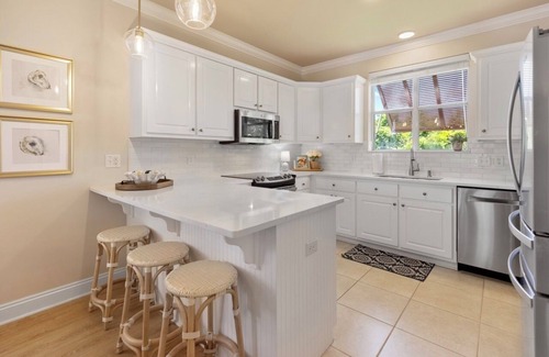 Summer Breeze House | Laguna Cove Pcb Beach Home 1 Block to the Beach, 1 Block to Mcguires! 5 Bedroom