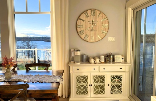 Springfield House | Lakefront Home on Washademoak Lake with Dock and 255 ft of Water Frontage.