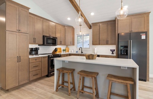 Sunrise Beach House | Lakefront Home Salt Water Pool & Private Dock