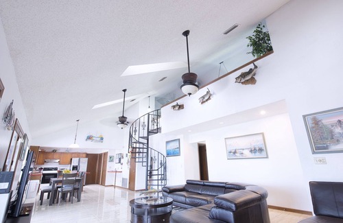 Eastlake Weir House | Lakefront Home w/Stunning Sunsets, Private Beach, Dock & Game Loft