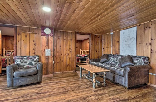 Minocqua House | Lakefront Minocqua Cabin with Dock and Fire Pit!