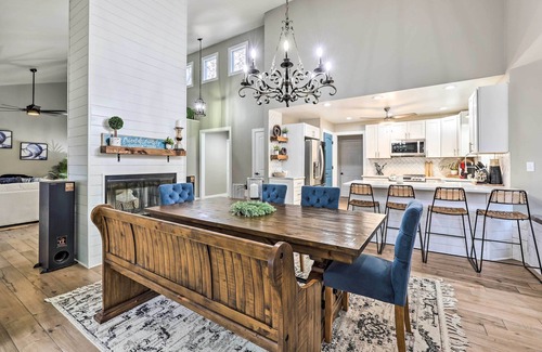 Rogers House | Lakefront Rogers Getaway w/Hot Tub & Deck!