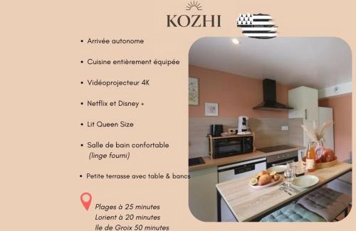 Plouay Apartment | Le Ptit Kozhi - Vidéoprojecteur - Forêt & Plages