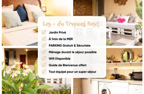 Capesterre-de-Marie-Galante House | Le Tropical Nest - Idéal Couple & Famille - Jardin Privé - MER - Parking Privé - Quartier Calme - Clim - Wifi HD - 5min Plages - Linge de maison fourni gratuit