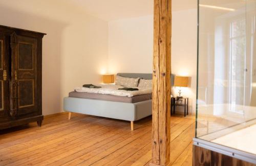 Mugeln Apartment | Loft Apartment mit großer Badewanne B