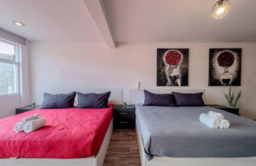 Morelia Apartment | Loft moderno con dos camas king en Zona Boulevard
