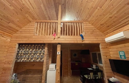 Imazu Cottage | Log house with mini private dog run Loft popular w/Takashima Shiga