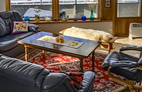 Repvag House | Look forward to a fantastic view of the fjord in this vacation home!