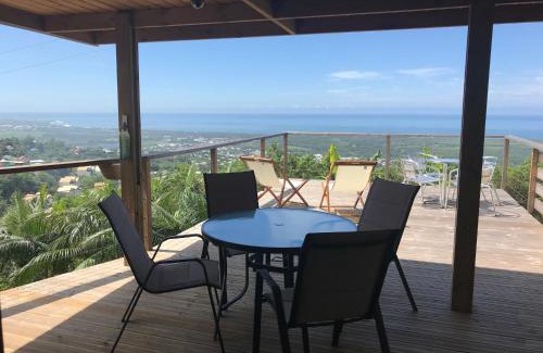 L'Etang-Sale Cabin | Lounge des hauts, 3 maisons à L'étang-Salé avec vue sur l'Océan indien et la forêt