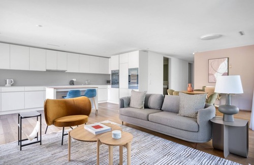 Escher Wyss Apartment | Luxe Escher Wyss 2BR w/Storage & W/D, nr Station, by Blueground