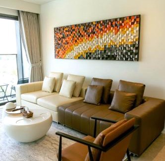 Thu Thiem Apartment | Luxury 3BR Riverside Opulence - Panoramic CBD D1