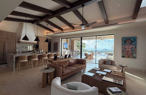 San Jose del Cabo House | Luxury 4-bedroom spacious home with pool, fitness, ocean views and privacy.