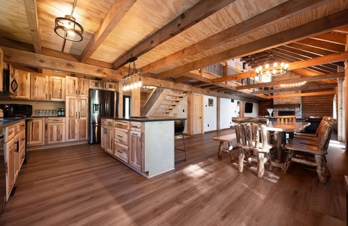 Nashport Cabin | Luxury, brand new, secluded log Cabin incredible private forest view, trails.