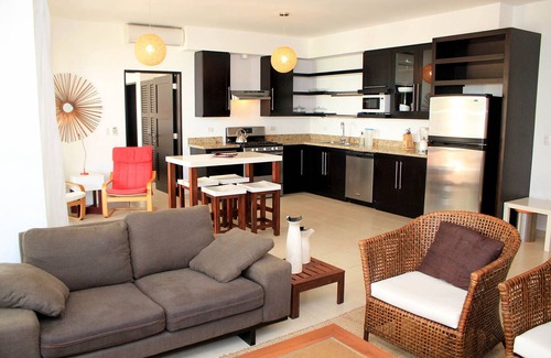 El Batey Apartment | Luxury top-floor penthouse in beachfront residence, in the center of Sosua