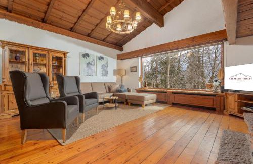 Grossgmain House | Luxus Ferienhaus Salzburg Chalet mit Pool, Sauna, Whirlpool, Kamin