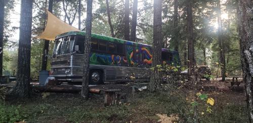 Douglas County House | Madrone Hideout - decked out bus!