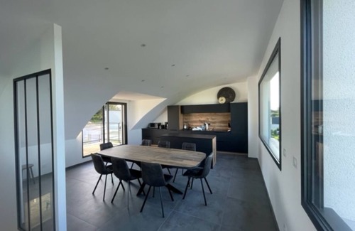 Locquirec House | Maison Contemporaine vue mer et Piscine Intérieure