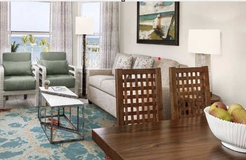 Opal House | Marriott's Aruba Surf Clubn1 Guest room, Queen, Sofa bed, Oceanside, Balcony