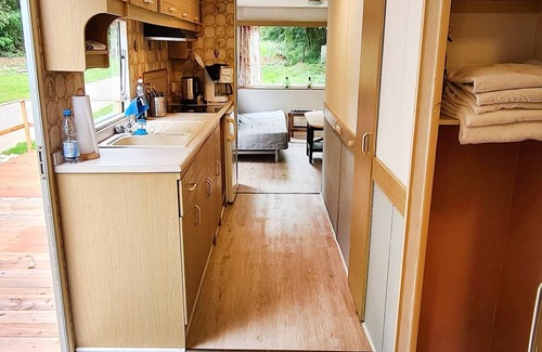 Bad Mergentheim Apartment | Mobile home Pionier, 2 bedrooms, terrace, max. 2 adults and 2 children