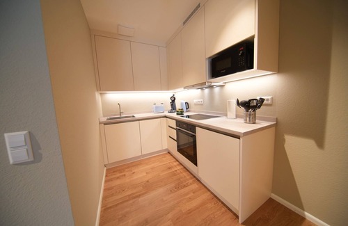 Sankt Georgen Apartment | Modern 101-Freiburg Apartment for 4 People with Terrace