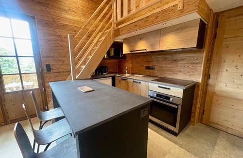 Crest-Voland Ski Chalet | Modern chalet for 4 with terrace, mezzanine and parking