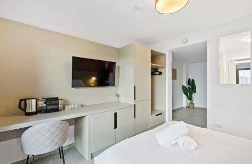 Cessange Apartment | Modern Comfort near Cloche d Or Queen Bed & Balcony