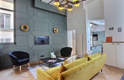 Saint-Gervais Apartment | Modern, elegant 2 BD 2 BTH, in the Marais, insurance included