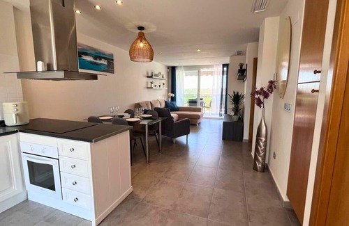 Orihuela Costa Apartment | Modern flat with swimming pool, terrace and equipped solarium