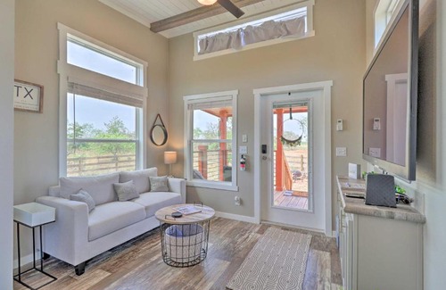 Milam County House | Modern Sunset Cabin with Wood Fire Pit!