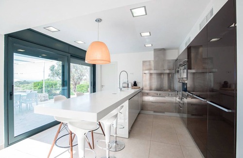 Es Canutells Villa | Modern Villa "Forma Nou" with Sea View and Pool