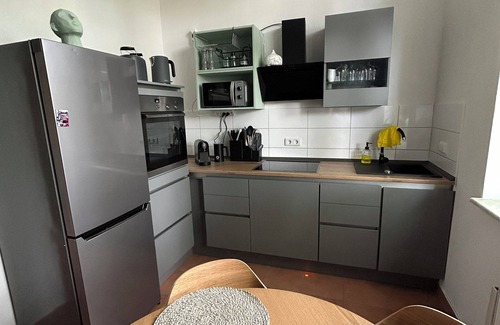Magdeburg Apartment | Modernes-apartment mit Sky/Parken/Grill Terrasse/2 Schlafzimmer/