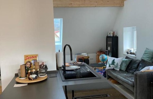 Ehrenstetten Apartment | Modernes Penthouse-Loft mit KONUSKarte für kostenfreien ÖPNV