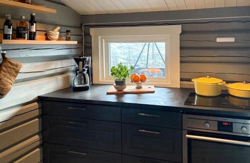 Vestre Slidre House | Modernized Log Cabin With Views Of The Mountains