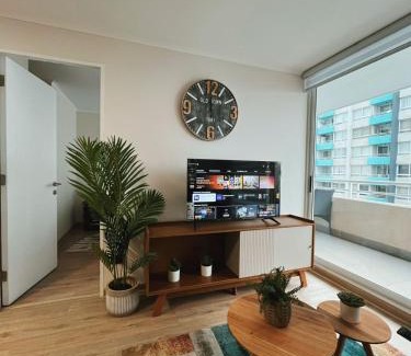 La Cisterna Apartment | Moderno Depto con Terraza, Estacionamiento y Piscina, La Cisterna