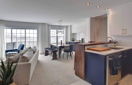Saint-Faustin-Lac-Carre Condo | Mont-Blanc Escape: Ski In/Out, Fireplace & Nature