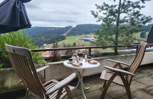 Schonach im Schwarzwald Apartment | Mountain-top with balcony