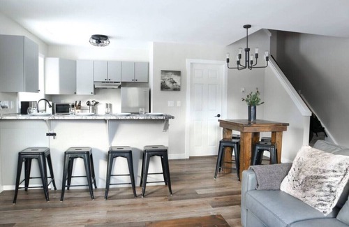 Harvie Heights Condo | Mountain View Family Getaway, Hot Tub, Park Pass