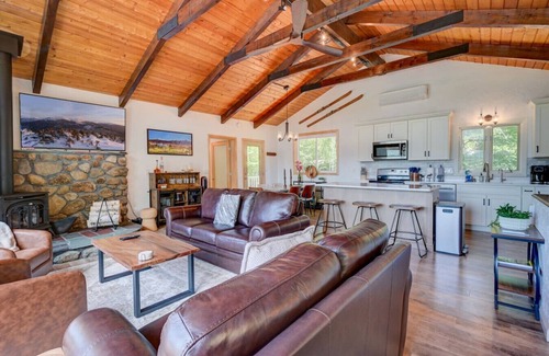 Jackson Cabin | Mountain View Modern Chalet w/Fire Pit & AC