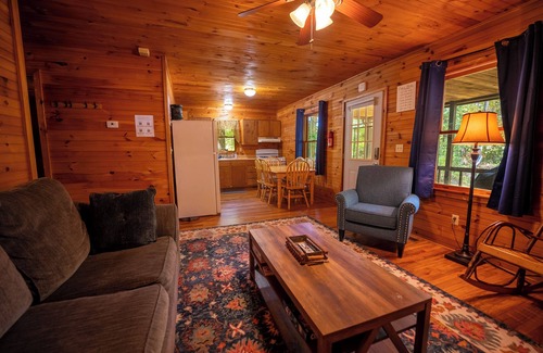 Hico Cabin | Mountaineer Cabin 1 - Hot Tub & Fireplace close to New River Gorge National Park