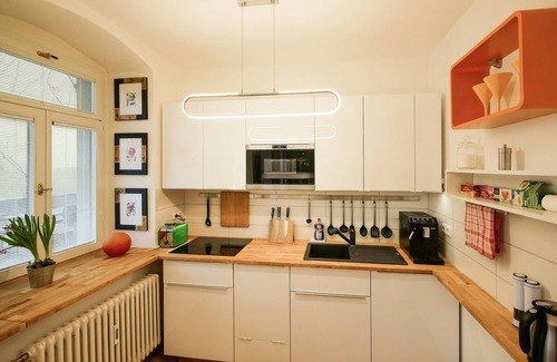 Outer Neustadt Apartment | Neustadt-Paradies, apartment with terrace in the Kunsthofpassage