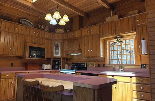 Traverse City House | NEW! Forest Lodge Serenity on Long Lake - Dogs Welcome!