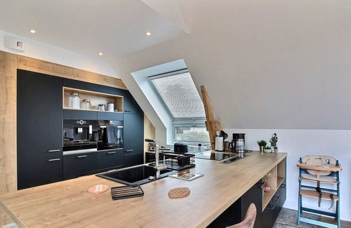 Louannec House | New house June 2019: View of the port of Perros-Guirec, beach 300 m