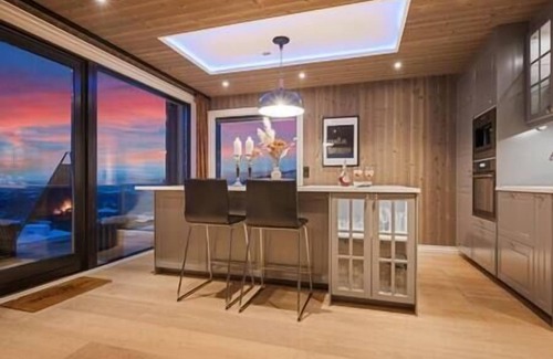 Rauland House | New modern cabin ski in/out, fireplace & mountain view