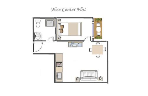 Carabacel Apartment | Nice Centre Flat - Modern, Quiet and Brand New