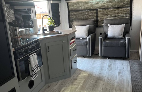 Crescent City House | "North Trail" the Glamping Trailer in The Cottages at Crescent City