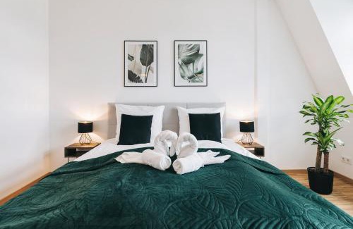 Striesen Apartment | Oasis Appart - Wohnen in Dresden - Netflix - Tiefgarage - Dachterrasse