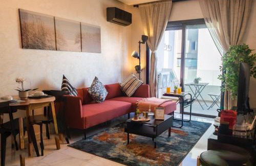 Ain Harrouda Apartment | Ocean Park Sunset Escape beach front with swimming pool