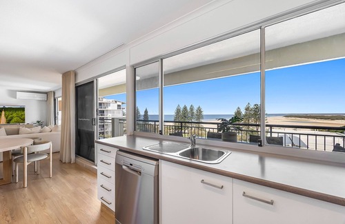 Caloundra Apartment | Oceanfront 3-Bed Retreat with Pool-Steps to Beach
